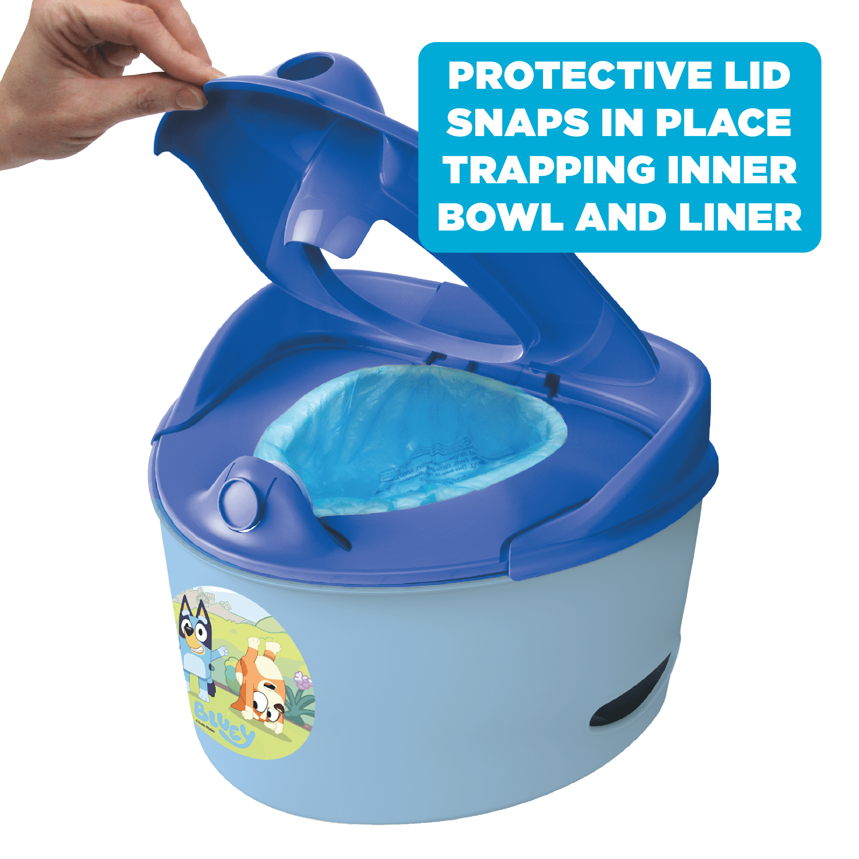 Bluey 3-in-1 Easy Clean-Up Potty Trainer with Disposable Liner Bags
