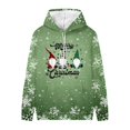 thumbnail image 4 of Qertyioot Pull d'Hiver Mode Femme Imprimé de Noël, Manches Longues Col Rond Chaud Ample Tendance Hauts Tricotés, 4 of 4