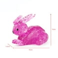thumbnail image 3 of Weloille Crystal Puzzle, Cute Rabbit Model DIY Gadget Blocks Building Toy Gift HOT, 3 of 3
