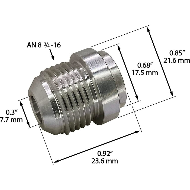 8an Fitting 8 AN Flare Bulkhead Fitting With Teflon Washer - Black AN8 Fuel Cell Fitting By Hiwowsport Hiwowsport AN Fittings 1 Year Warranty - Foto 8