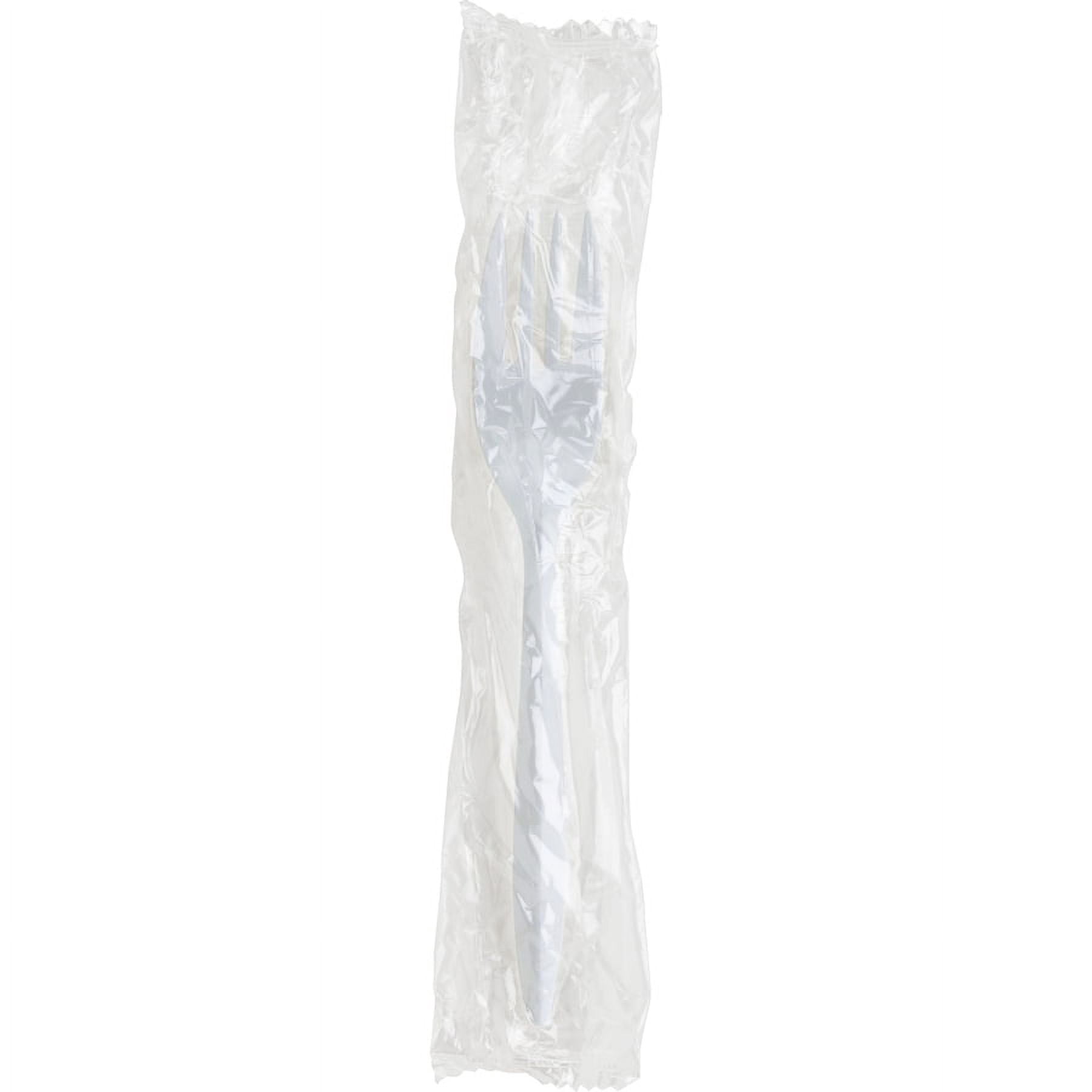 Genuine Joe Individually Wrapped Fork - 1 Piece(s) - 1000/carton - Fork - 1 X Fork - Disposable - Polypropylene - White
