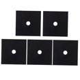 thumbnail image 4 of TEHAUX Protecteurs de Cuisinière Réutilisables 5Ensemble Tissu Enduit Noir Forme Carrée Lavable au Lave-Vaisselle, 4 of 8