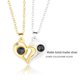 thumbnail image 5 of Collar de amor, sol y luna, collar con colgante en forma de lenguaje del amor para parejas, collar con diseño de clavícula, 5 of 6
