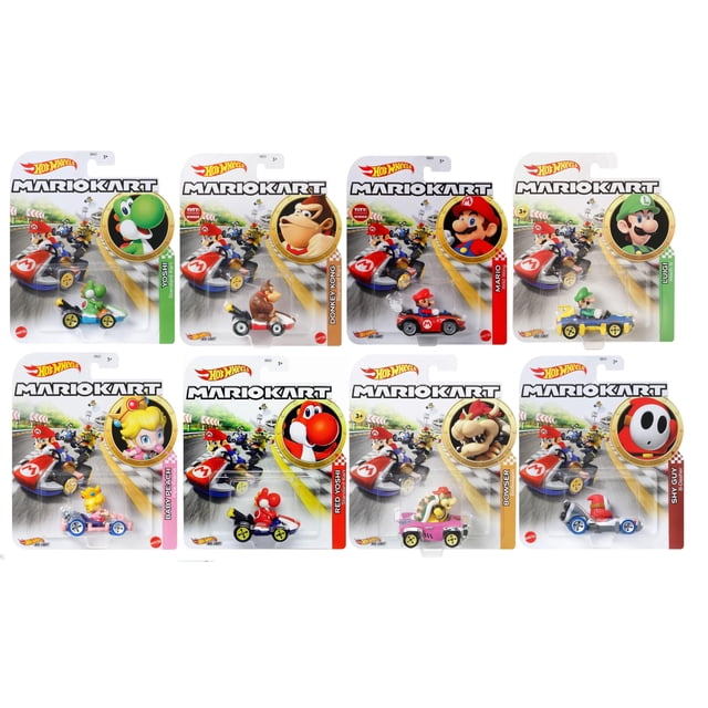 Colección de coches de personajes fundidos a presión Hot Wheels Mario Kart