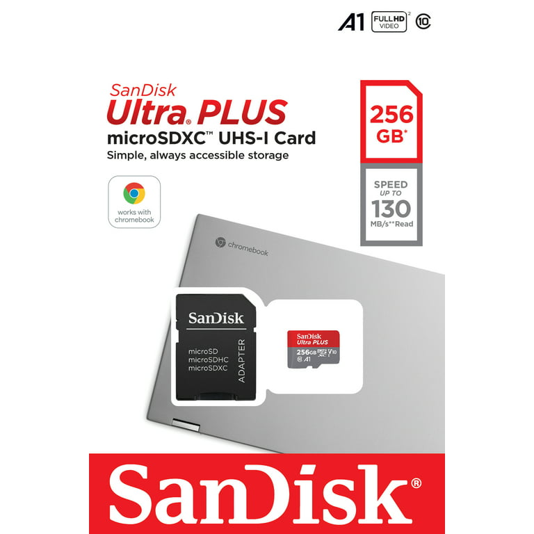SanDisk 512GB Ultra MicroSDXC UHS-I Memory Card with Adapter - 100MB/s,  C10, U1, Full HD, A1, Micro SD Card - SDSQUAR-512G-GN6MA
