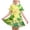 Yellow, variant on St Patrick Dress For Girls Puff Sleeve Crew Neck Festival Print Dresses Casual Loose Stylish Holiday Outfits (10-12 Years, Yellow)