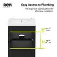thumbnail image 5 of Dario 24" Bathroom Vanity in Matte Black with Engineered Marble Countertop, 5 of 16