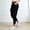 Black, variant on Women's Cargo Pants High Waist Casual Lightweight Work Travel Hiking Outdoor Summer Cropped Pants With Pockets