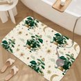 thumbnail image 3 of 1pc Floral and Fantasy Pattern Absorbent Non-Slip Bathroom Thickened Flannel Rug Decor,Soft,Quick Drying,Suitable For Indoor/outdoor Use,Bathrooms,Bedrooms,Kitchens,Terrace,Laundry Rooms,16"x24", 3 of 9