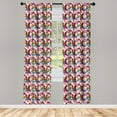 thumbnail image 3 of Ambesonne Dog Lover Curtains, Colorful Crystals, Pair of 28"x84", Multicolor, 3 of 5