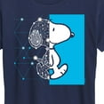 thumbnail image 3 of Peanuts - Snoopy Wire Frame - Women's Short Sleeve Graphic T-Shirt, 3 of 6