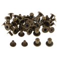 thumbnail image 1 of segolike 20pcs round head mini Screw Rivets fastener leather craft stud button bronze, 1 of 9