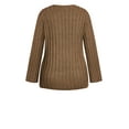 thumbnail image 5 of City Chic Women's Plus Size Hazel Relaxed Fit Long Sleeves Jumper, 5 of 5