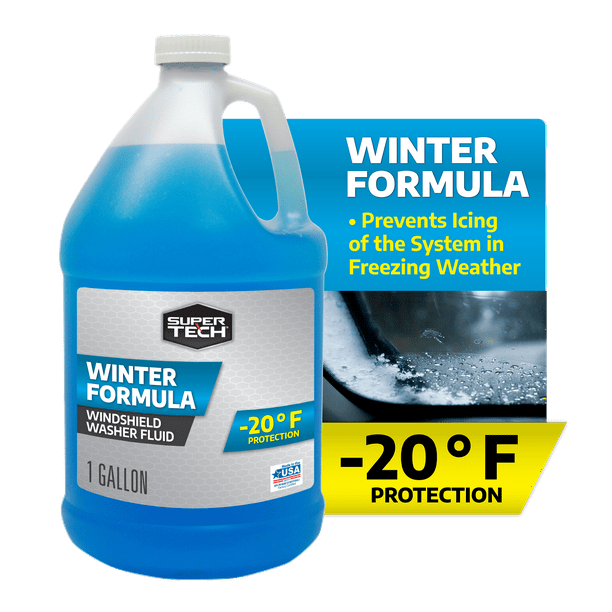 Super Tech Winter Windshield Washer Fluid -20F, 1 Gallon - Walmart