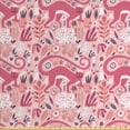 thumbnail image 1 of Woodland Fabric by The Yard, Jungle Animals Plants Leaves Fruits and Flowers Scandinavian Style, Decorative Fabric for Upholstery and Home Accents, by Ambesonne, 1 of 2