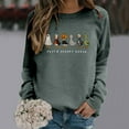 thumbnail image 5 of Spooky Season Halloween Sweatshirts for Women 2025 Crewneck Funny Goose Ghost Graphic Sweatshirt Pullover Tops, 5 of 6