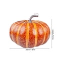 thumbnail image 3 of Dpityserensio Artificial Striped Pumpkin Decor Fake Foam Pumpkin Ornament Fall Thanksgiving Halloween Table Decorations, 3 of 6