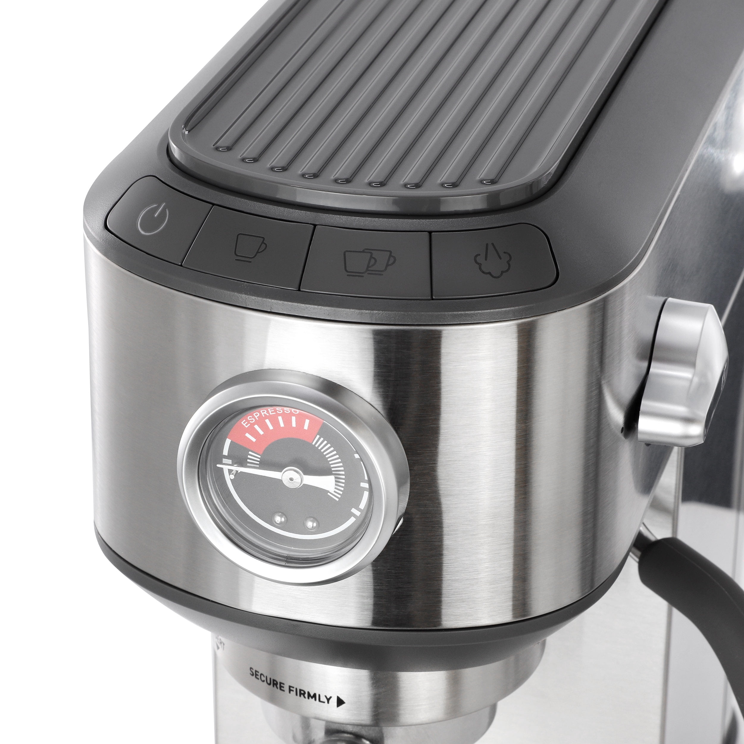 Calphalon Miniatura Compact Espresso Machine and Milk Frother in Silver