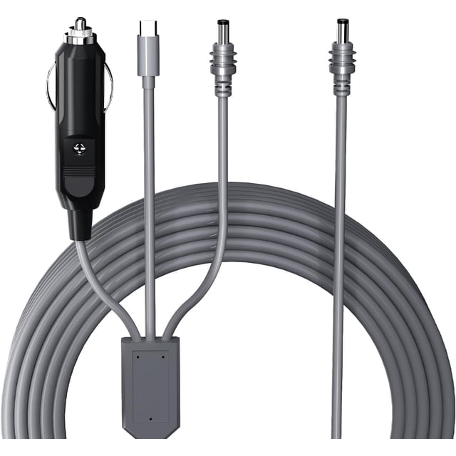 CHGRNLF 3 in 1 Starlink Mini Cable 10FT/ 3M, High-Speed USB C/Car Charger/DC to DC Replacement Cable for Starlink Mini Power, Waterproof Extension Starlink Mini Power Cable Accessories