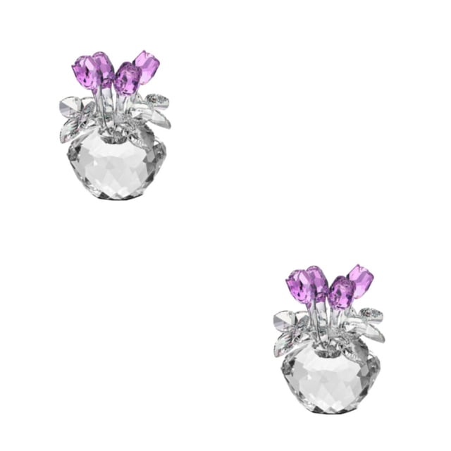 Naiovety Romántica flor de cristal artificial rosa decoración Type3 NO3