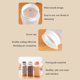 thumbnail image 4 of Contenedor de almacenamiento hermético Tapas Frascos Latas de mantenimiento fresco Dispensador transparente Cubo impermeable Cocina Harina Almacenamiento y organización del hogar café marrón Injueey HA080067-02, 4 of 6