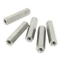 thumbnail image 4 of M8 Hex Coupling Nut Kit, Silver Practical Safe 6 Sides Hex Coupling Nut Set 5Pcs Sturdy  For Machine Screw, 4 of 8