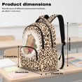 thumbnail image 6 of Jeiento Capybara 17 Inch Kids Backpack Set with Lunch Bag 4-Piece Pencil Case Water Bottle Holder Leopard Print Lightweight Durable Large Capacity for Boys Girls Elementary Middle School, 6 of 7