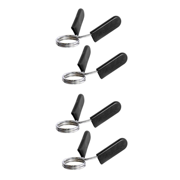 Soidarity 2 uds., Abrazaderas de resorte para barra, entrenamiento, levantamiento de pesas, fitness, liberación rápida, barra de pesas, cierres, clips, plata negra 25 mm 2piezas Soidarity CBP005379