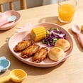 thumbnail image 4 of Yardvibe Wheat Straw Plates, 6.3" Apple-Shape Pink Lightweight Durable Dinner Dishes Plates Set, Fruit Dish, Side Dish Plate, Home Storage Plate, 4 of 8