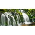 thumbnail image 3 of Krahmer, Frank 24x14 Black Modern Framed Museum Art Print Titled - Waterfall Purakaunui Falls, New Zealand, 3 of 5