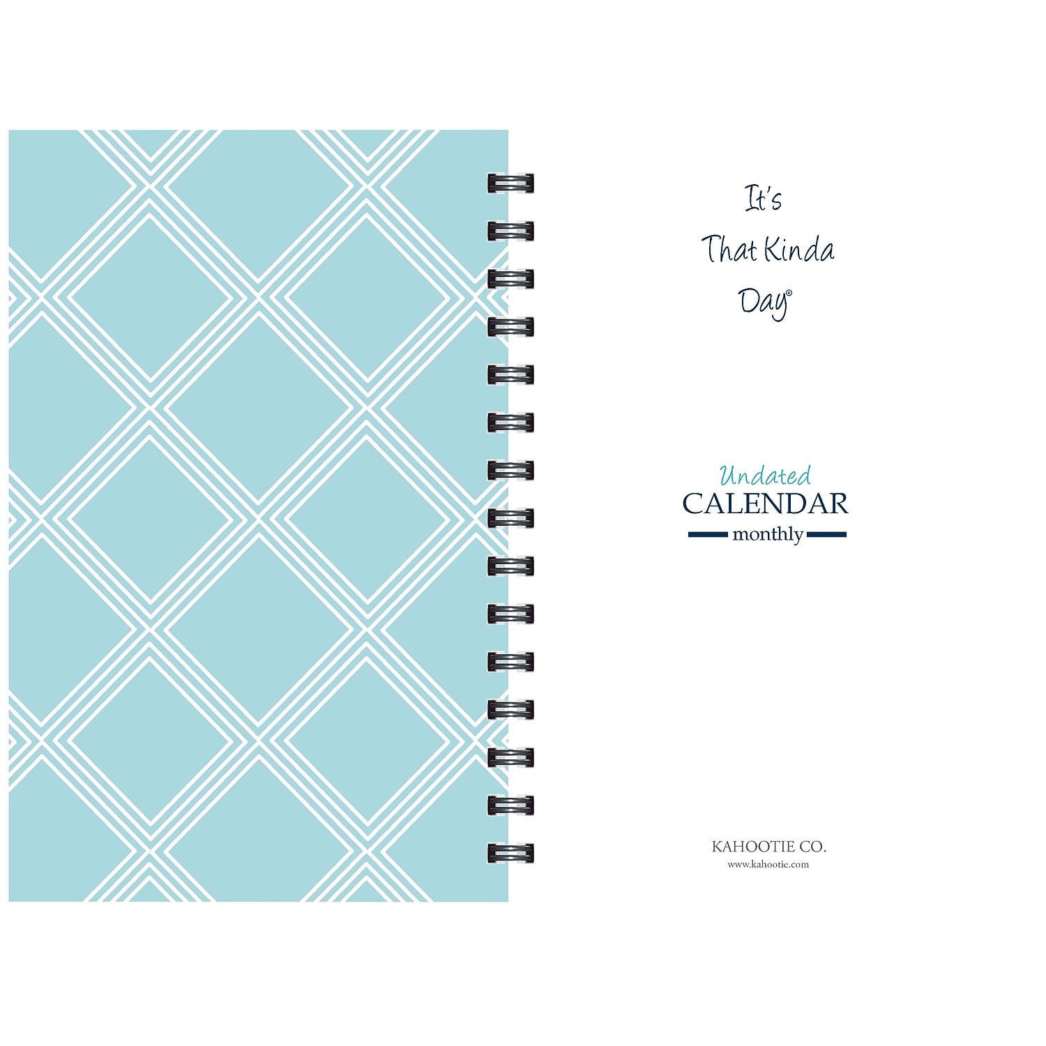 Kahootie Co. Kahootie Co Weekly Planner 6" x 9" Teal and White (ITKWTW)