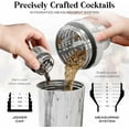 thumbnail image 5 of Insulated Cocktail Shaker Set | Double Wall Stainless Steel | Martini Shaker for Home Bar Bartending | Built-in Drink Measurement System & Strainer, Travel Bag, 35 Recipes | Gift Set, 5 of 9