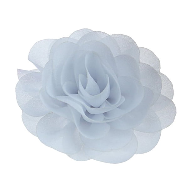 Matsuzay Collar de perro flores hermosa apariencia gato pajarita banda elástica llamativo suministros para mascotas decoración del cuello para Decoración gris blanco