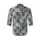 thumbnail image 2 of Camisas Para Hombre Camisa de manga de siete con estampado de solapa de ajuste delgado de moda casual para hombre (Grey, 3XL), 2 of 6