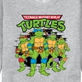 thumbnail image 3 of Teenage Mutant Ninja Turtles - Group Logo Brick Wall - Men's Crew Neck Fleece Pullover, 3 of 5