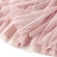 thumbnail image 4 of SWSMCLT Women's Tutu Skirt Chiffon Elastic Waist Summer Layered Skirt Pleated Tulle Skirt High Waist Tea Length Midi High Waisted Pink One Size, 4 of 5
