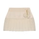 thumbnail image 4 of Minifalda de punto acanalado con cordón ajustable, estética urbana, lisa, de cintura baja, corta beige, 4 of 9