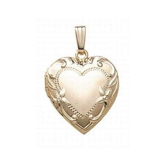 14K Gold Filled Heart Locket 3/4 Inch X 3/4 Inch