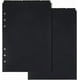 thumbnail image 1 of 2 juegos de 10 hojas de separadores de índice A5 de plástico negro para carpeta de 6 anillas, separadores de índice de 5 pestañas con pestañas superiores., 1 of 7