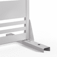 thumbnail image 6 of MAYEERTY 72"x35"x16" Outdoor Privacy Screen with Stand Metal Balcony Decorative Screen,White, 6 of 10