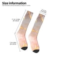 thumbnail image 2 of Daiia Sports Socks Abstract Marble Texture Printed Novelty Crew Socks for Men Women Knee High Socks Cotton Socks Soft & Breathable Support Unisex Socks, 2 of 9