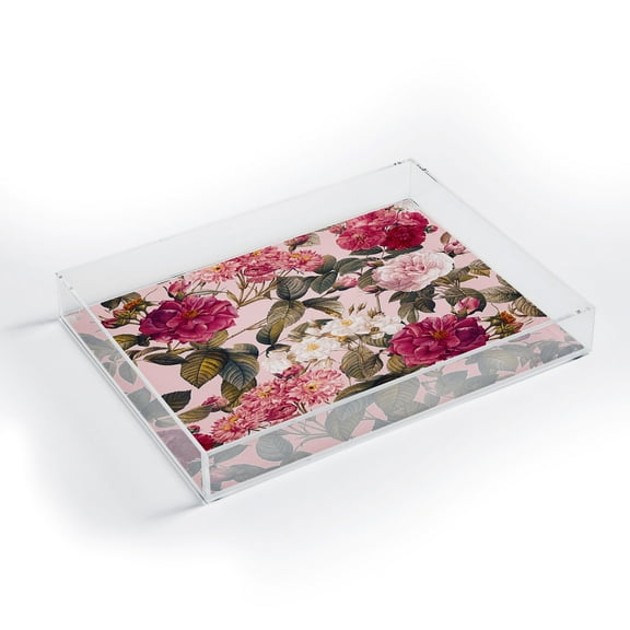 Society6 Rose Garden V by Burcu Korkmazyurek Acrylic Tray