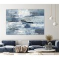 thumbnail image 3 of Giant Art 84x54 Clear Water Indigo and Gray Fine Art Giant Canvas Print in White, 3 of 3