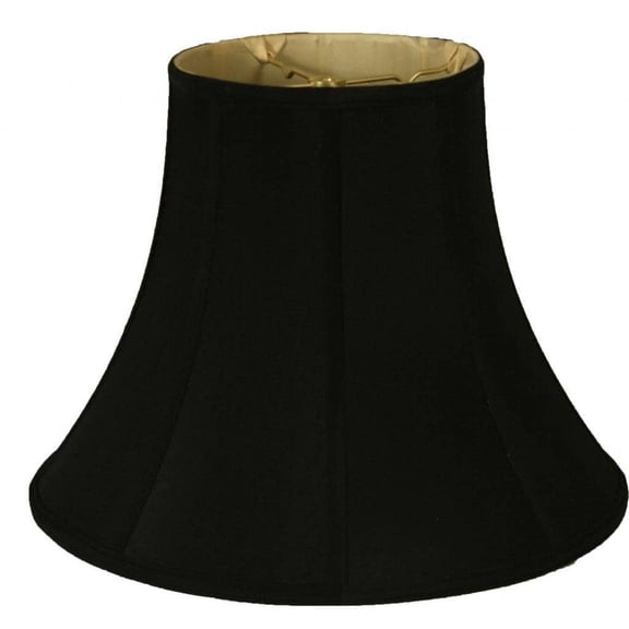 Royal Designs 6" True Bell Lamp Shade Black with Flame Clip