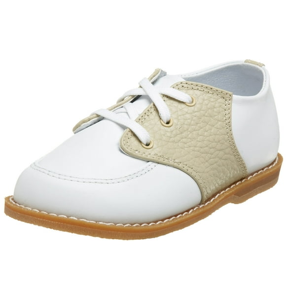 Baby Deer 5176 Conner Saddle Shoe (Toddler),White/Tan,5 M US Toddler