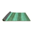 thumbnail image 2 of Ahgly Company Indoor Rectangle Abstract Turquoise Blue Modern Area Rugs, 2' x 5', 2 of 4