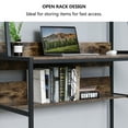 thumbnail image 6 of Lavievert Computer Desk with Hutch and Bookshelf 47 Inches Office Desk Laptop Table Studying Writing Desk Workstation for Home & Office - Rustic Brown, 6 of 7