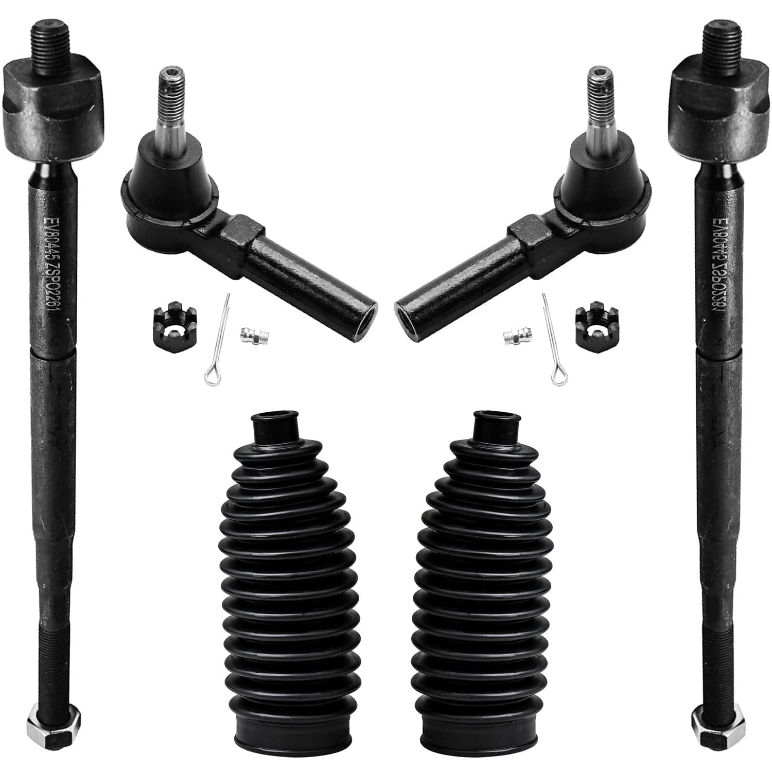 Detroit Axle - Front 10pc Suspension Kit for 2005-2011 Chevy Cobalt HHR, 2005-2009 Pontiac Pursuit G5, 2 Lower Control Arms w/Ball Joints 2 Sway Bars 4 Outer Tie Rods 2 Boots Replacement