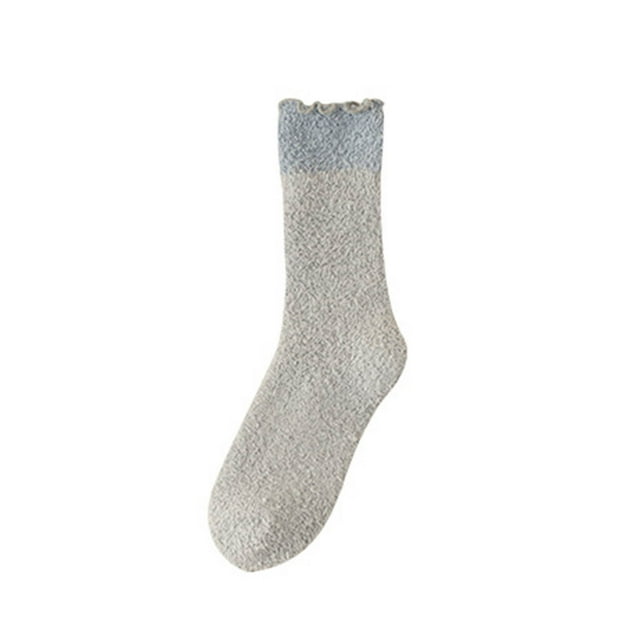 Ohufall Women's Winter Mid Tube Socks With Fleece For Warmth And Cold Protection Fleece Socks