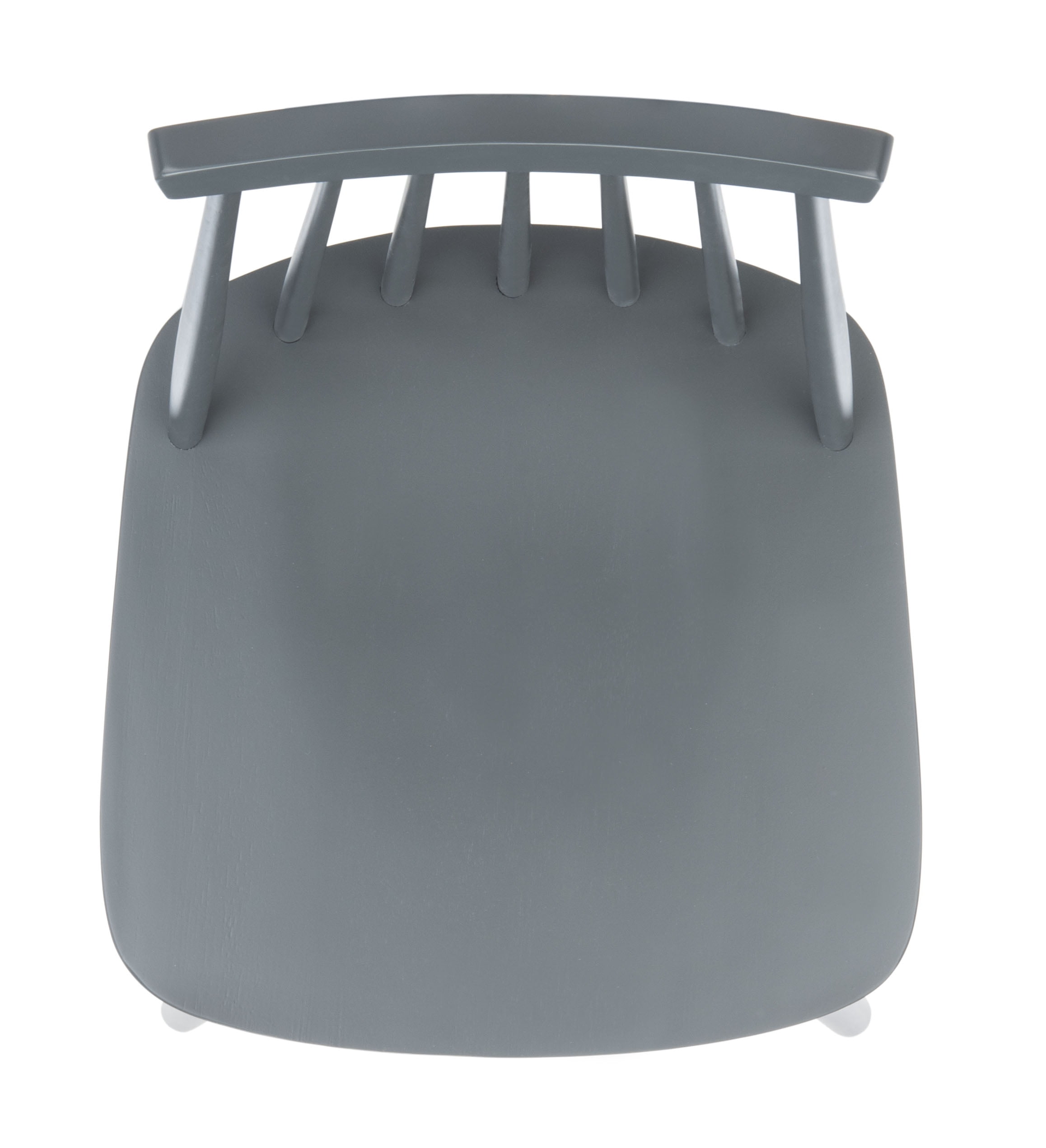 SAFAVIEH Beaufort Solid Spindle Back Counter Stool with Footrest, Grey
